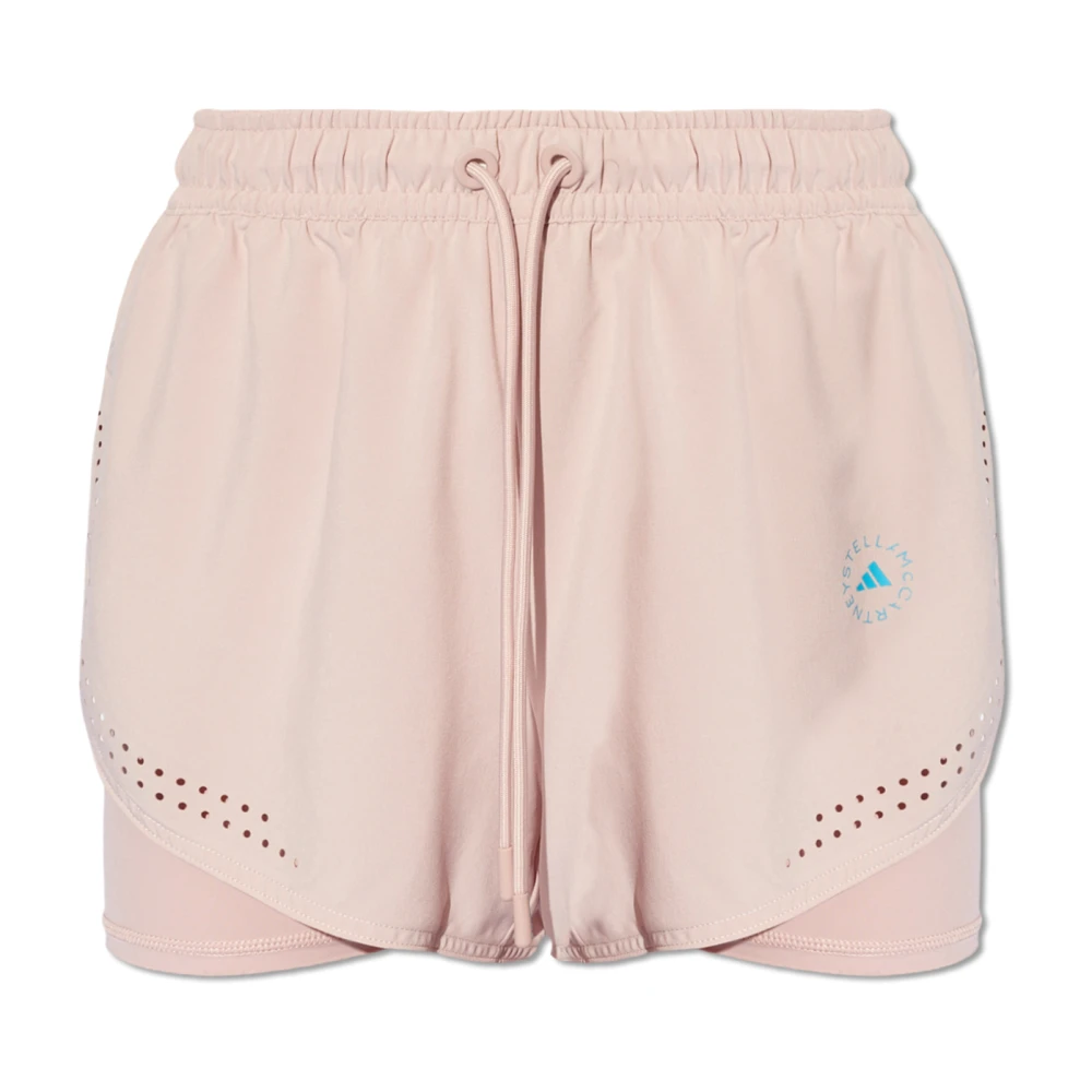 adidas by stella mccartney Shorts met logo Pink Dames