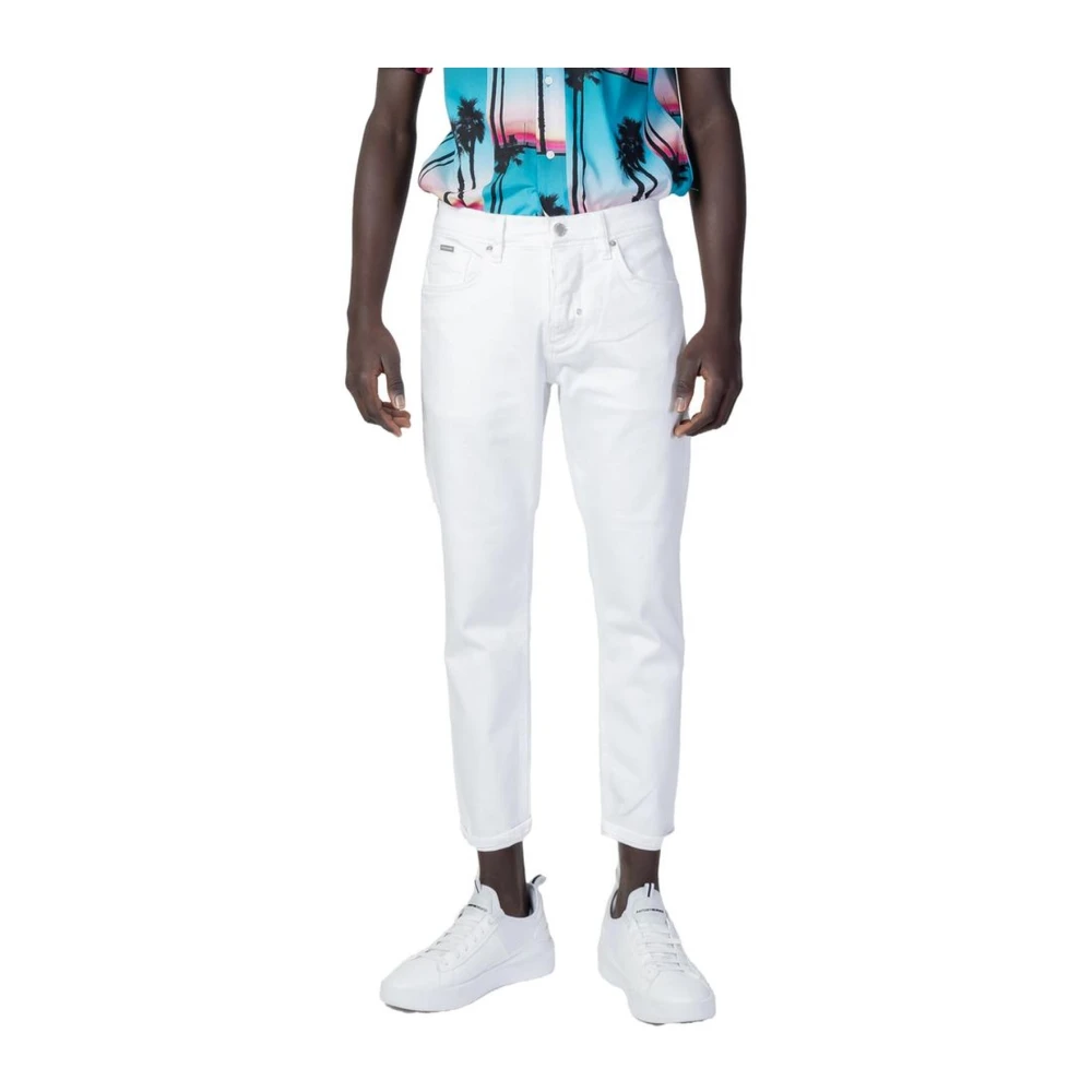 Antony Morato Men's White Slim Fit Cotton Jeans Collection