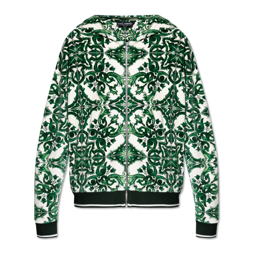 Dolce & Gabbana Capuchontrui Green Heren