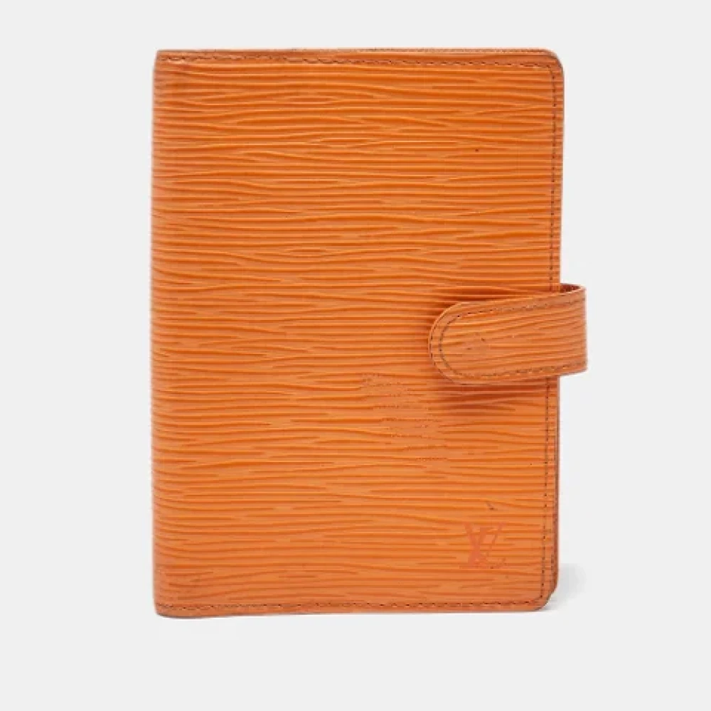 Louis Vuitton Vintage Pre-owned Leather home-office Orange Dames