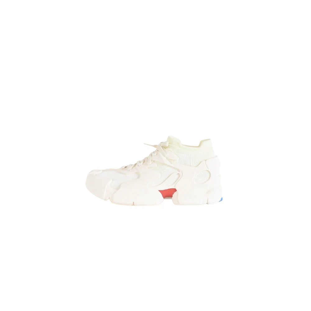 Camper Mesh Sneakers met Logo Binnenzool en Rubberen Zool Dames Schoenen Beige