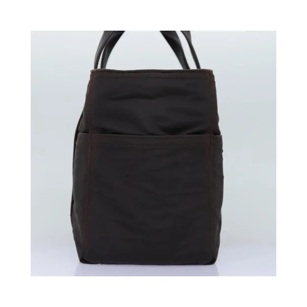 Hermès Vintage Pre-owned Nylon handbags Brown Dames