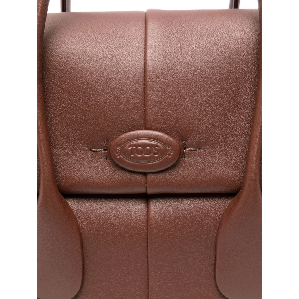 TOD'S Omkeerbare Leren Mini Tas Brown Dames