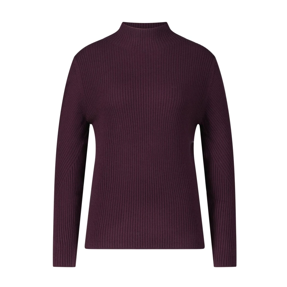 LUISA CERANO Geribbeld langarmshirt Red Dames