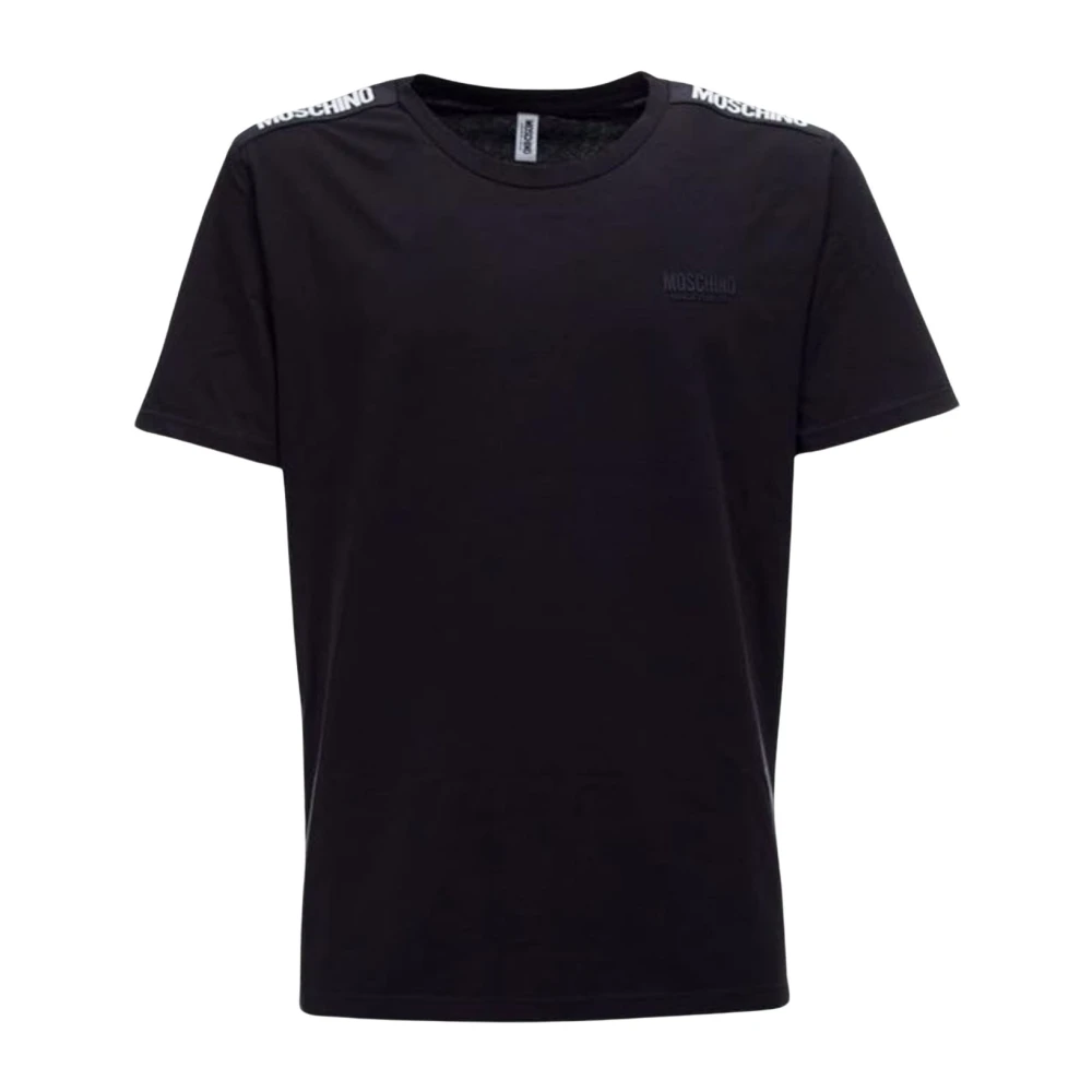Moschino Heren Logo Band T-Shirt Black Heren