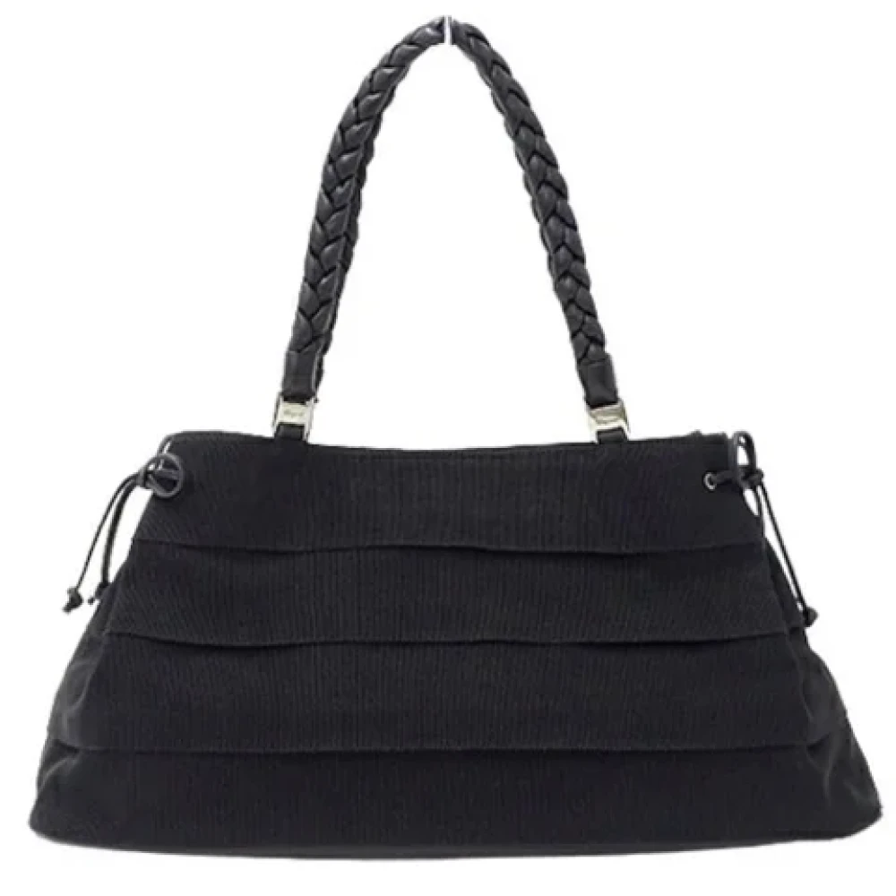 Salvatore Ferragamo Pre-owned Canvas handbags Black Dames