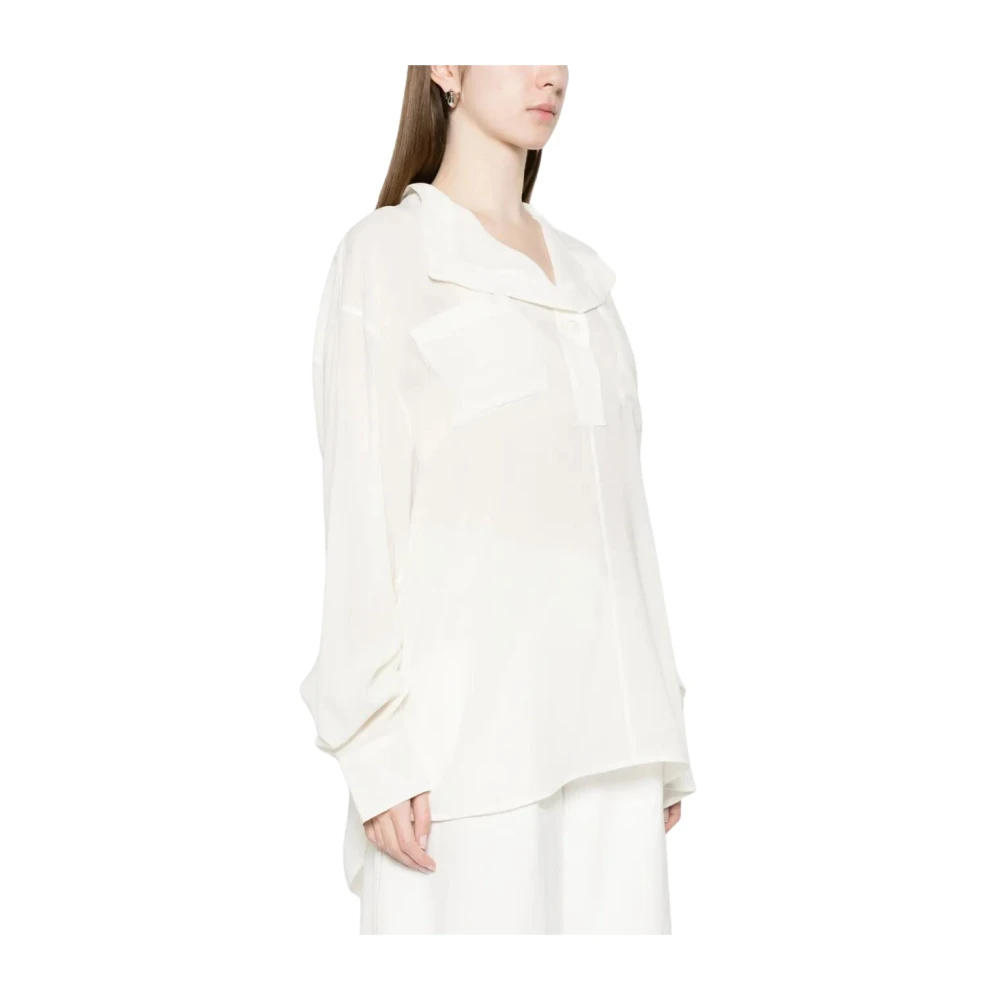 Totême Donna Bianco Camicette M, New,