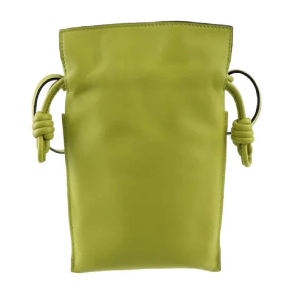 Loewe Pre-owned Fabric shoulder-bags Green Dames