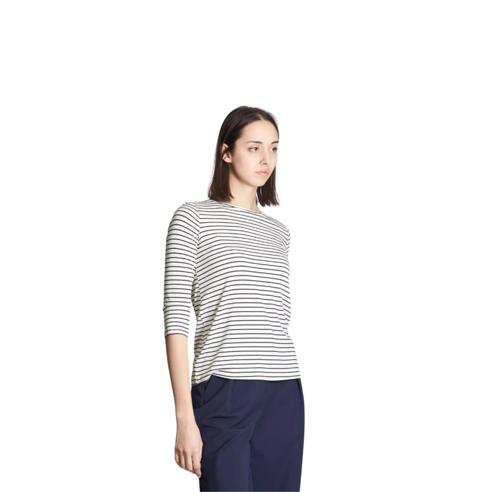 Marella Casual T-shirt met Scalo Design Blue Dames