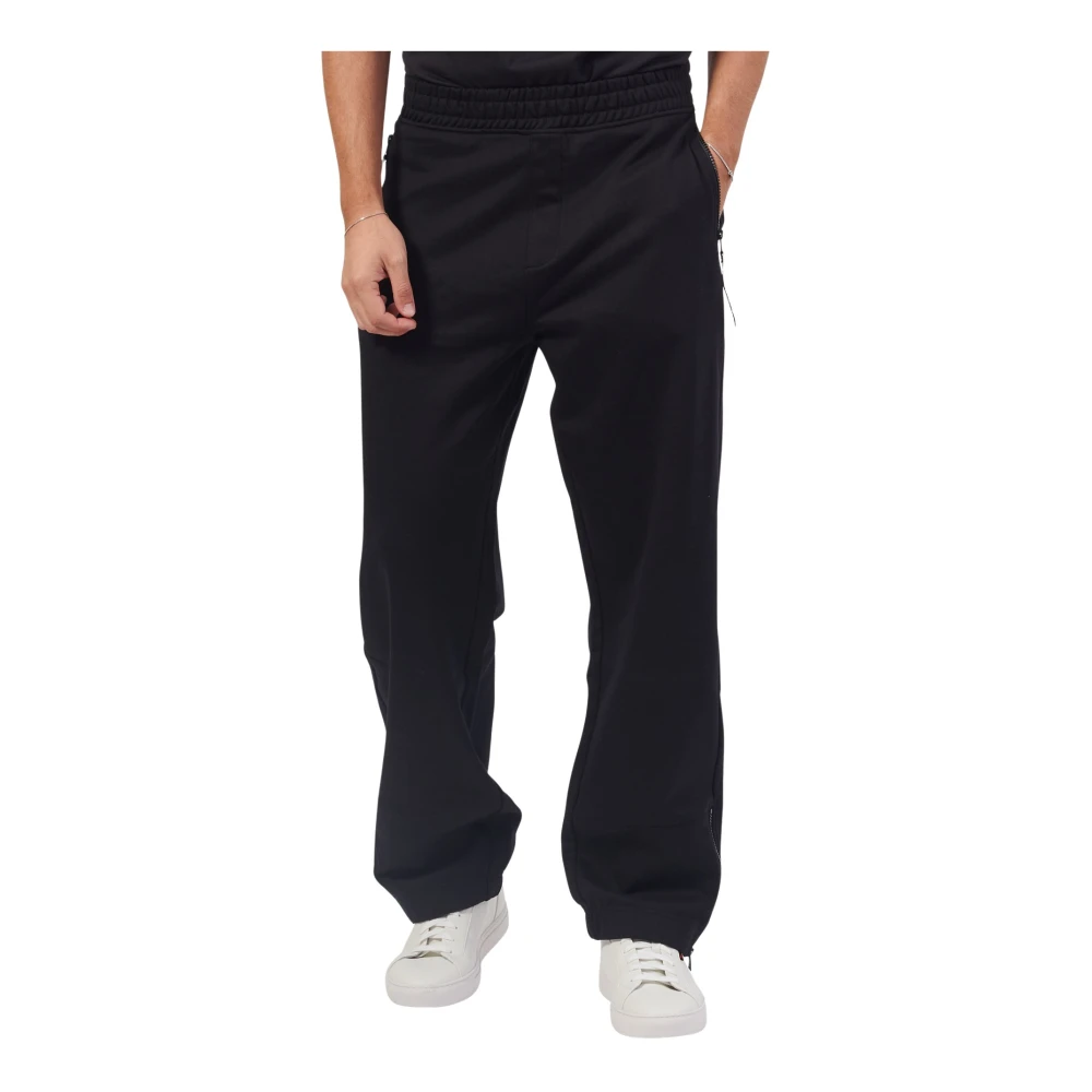 Hugo Boss Zwarte elastische taille broek Black Heren