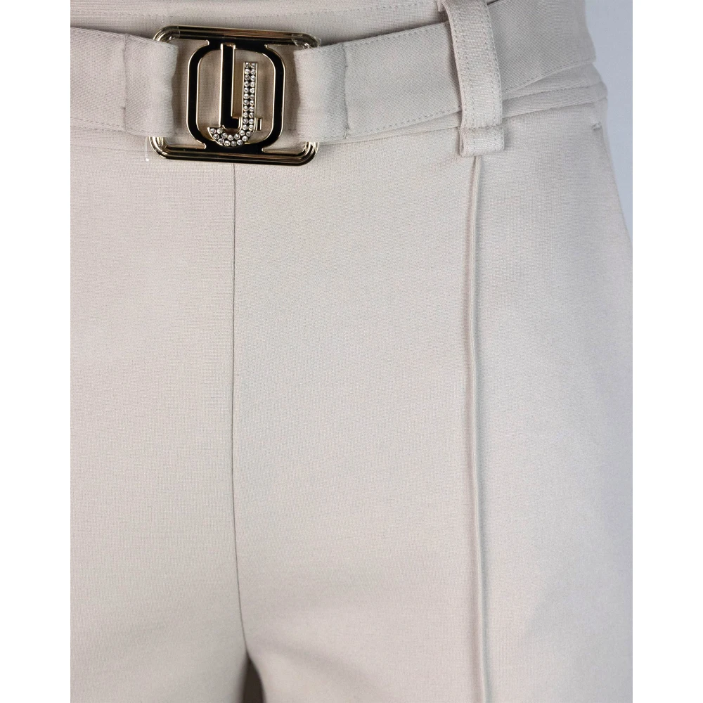 Liu Jo Witte Cropped Broek Milano Stijl White Dames