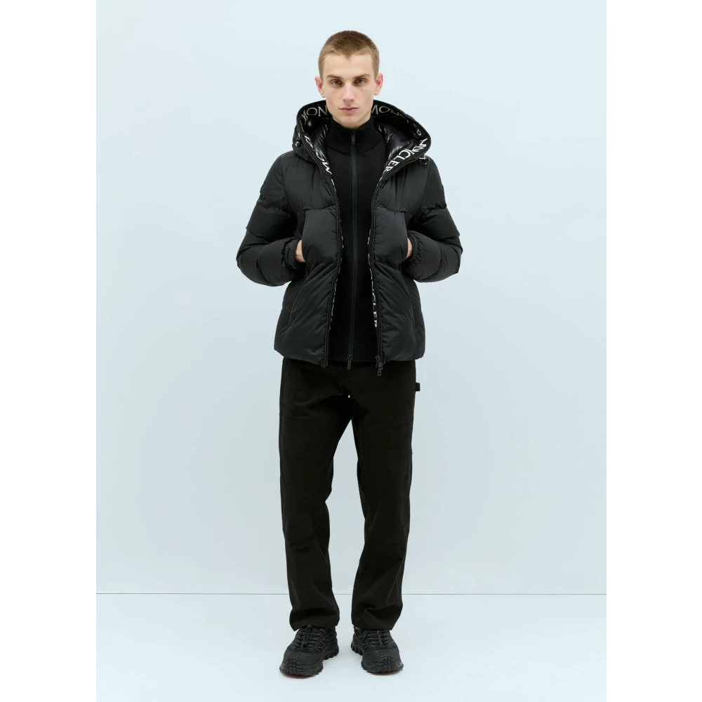 Moncler Tech Panel Zip-Up Sweatshirt Black Heren