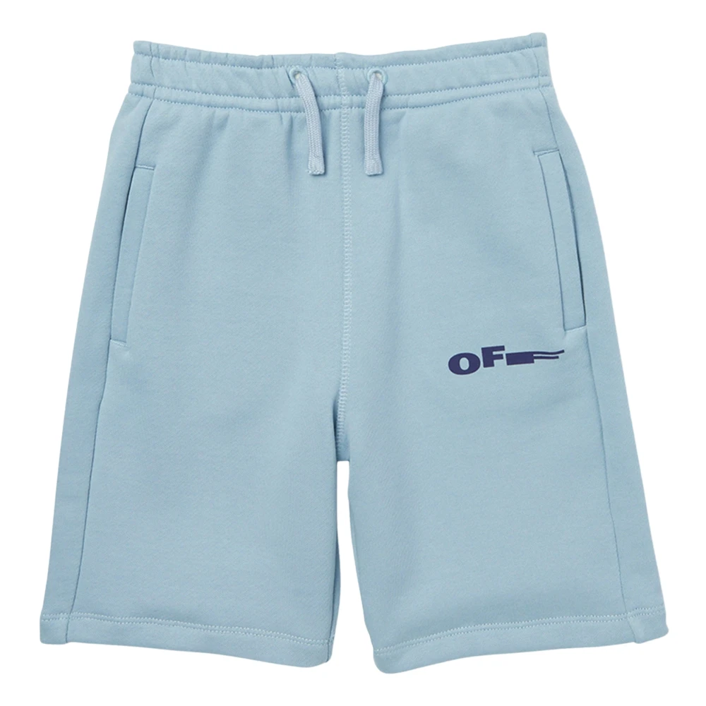 Off White Boys Blue Type Sweatshorts - Shorts - 6 Y - Kids