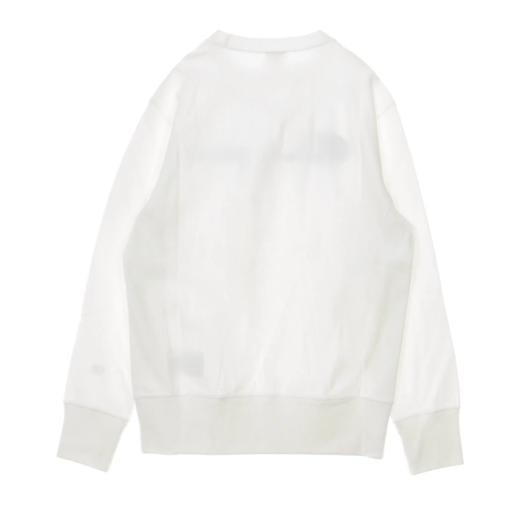 Champion Witte Crewneck Sweatshirt Lichtgewicht White Heren