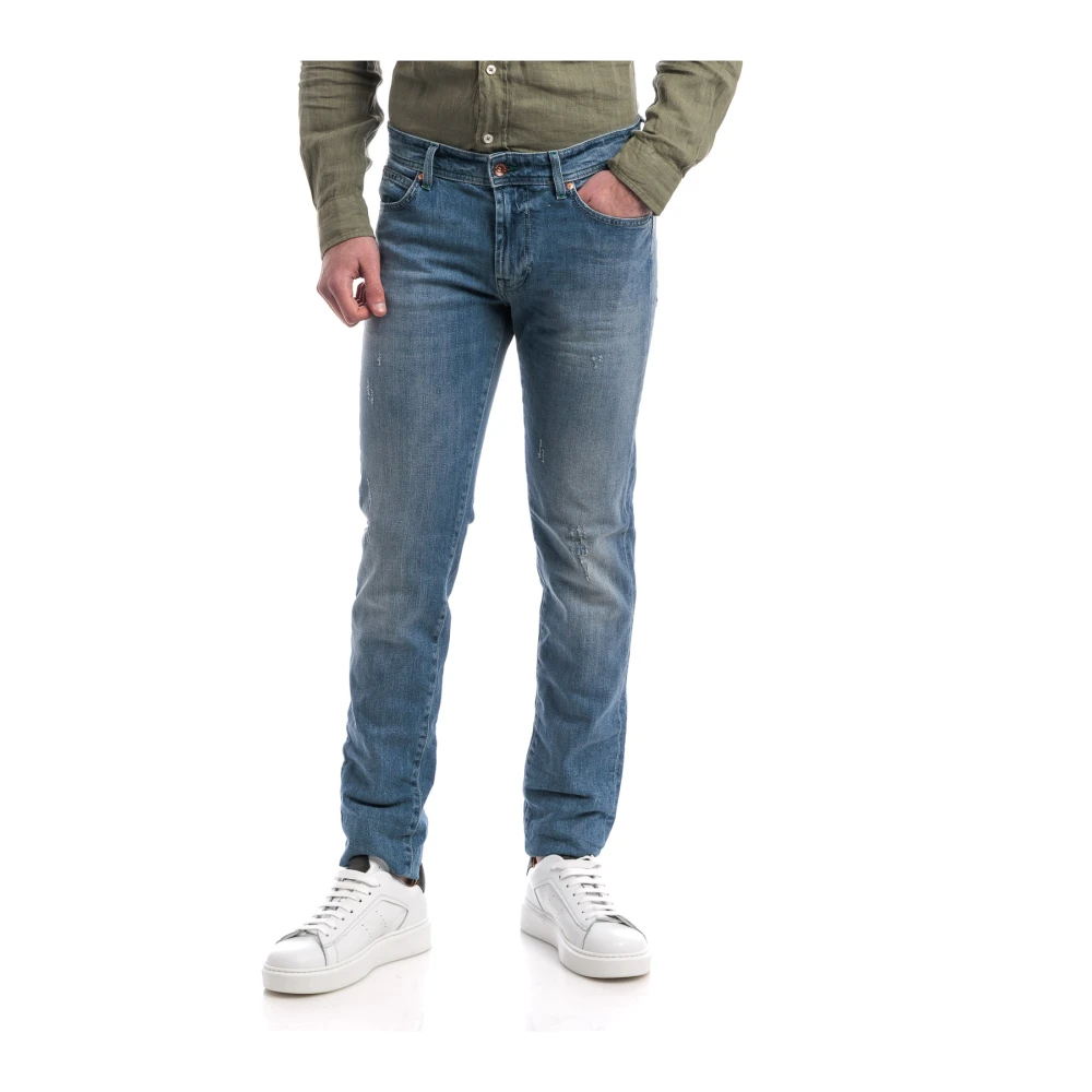 Roy Roger's Denim Stretch Star Jeans Blue Heren