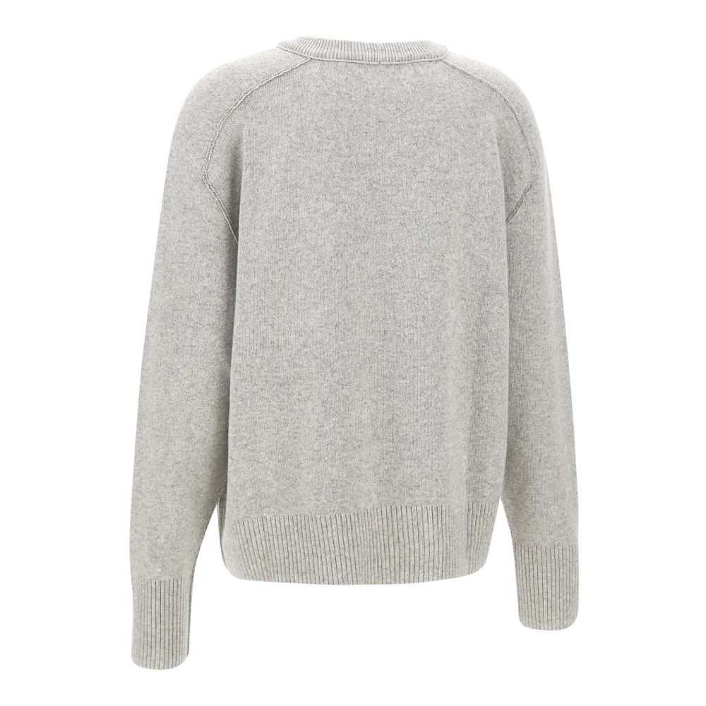 Iceberg Grijze Wollen Trui met Jacquard Werk Gray Dames