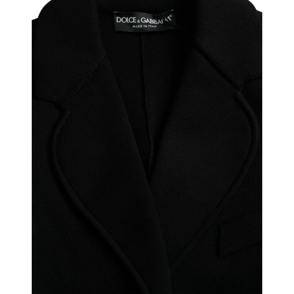 Dolce & Gabbana Elegante Zwarte Designer Blazer Vrouwen Black Dames
