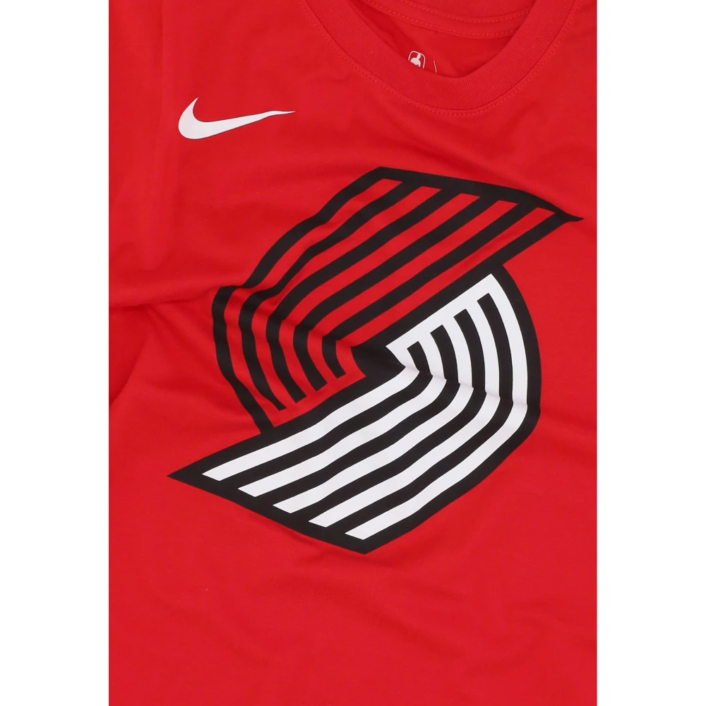 Nike Portland Trail Blazers Logo T-shirt Red Heren