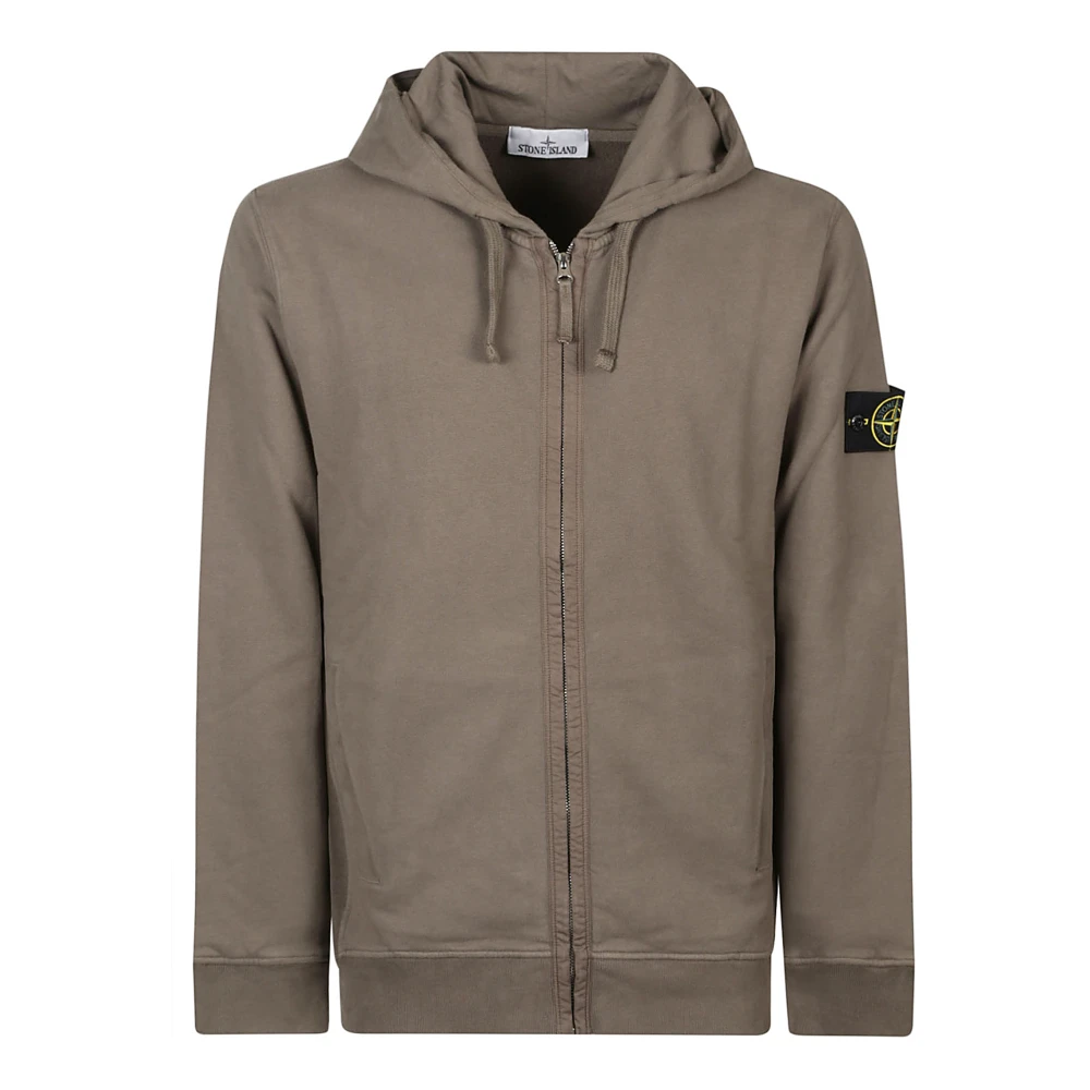 Stone Island Ritssluiting Sweatshirt Brown Heren