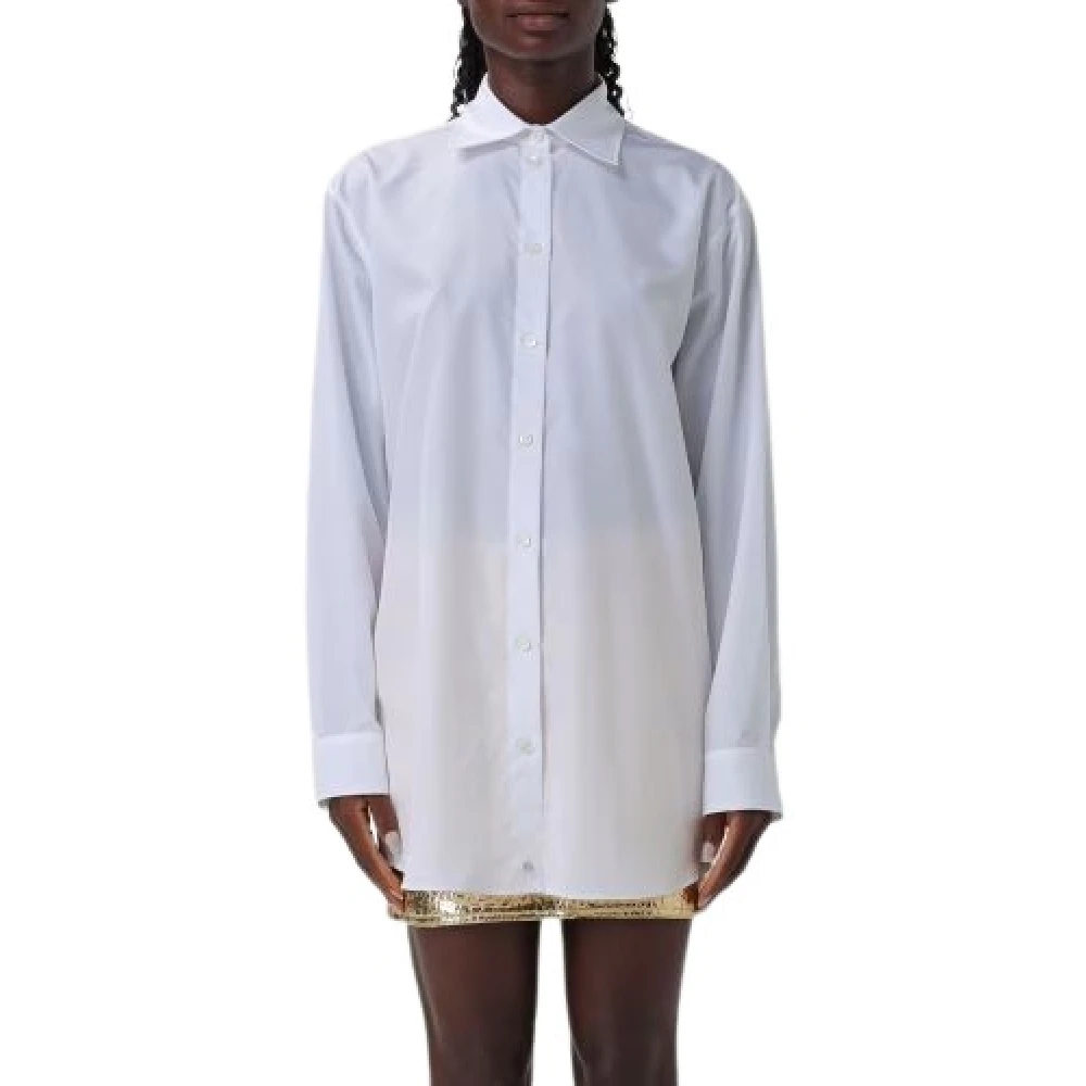 Moschino Witte Oversized Shirt White Dames