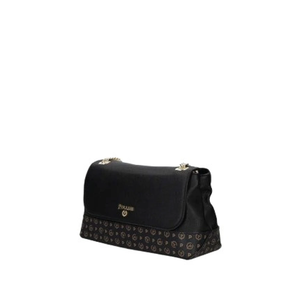 Pollini Women's Black Flap Crossbody Bag - Shoulder Bags - One Size - Bags