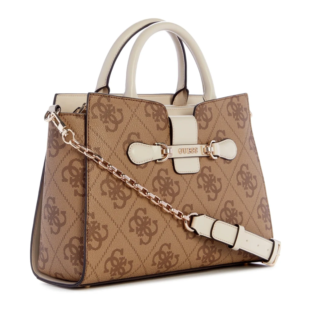 Guess Stijlvolle Dove Logo Schoudertas Brown Dames