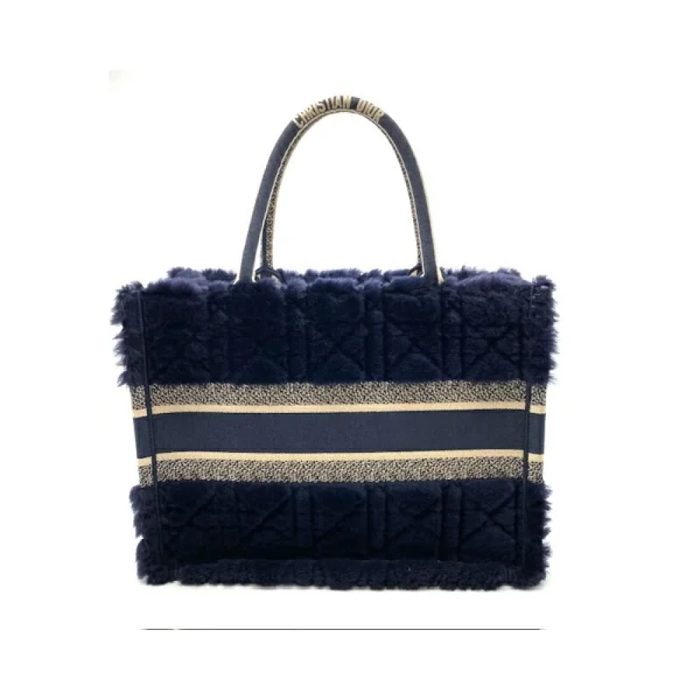 Dior Vintage Pre-owned Fur handbags Blue Dames