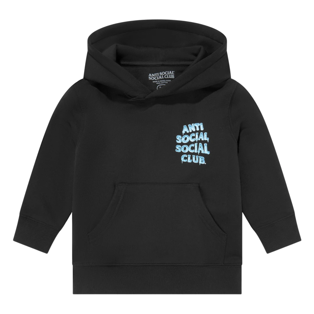 Anti Social Social Club Unisex Kids Black Kids Sweatshirts, 9 Y, Icy Mind Games Hoodie