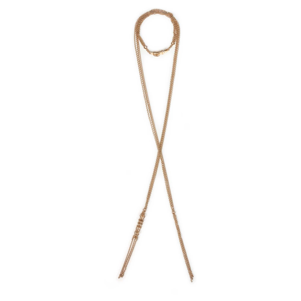 Chloé Yellow Scarf-Style Multi-Chain Necklace - Female - Necklaces - One Size - Accessories