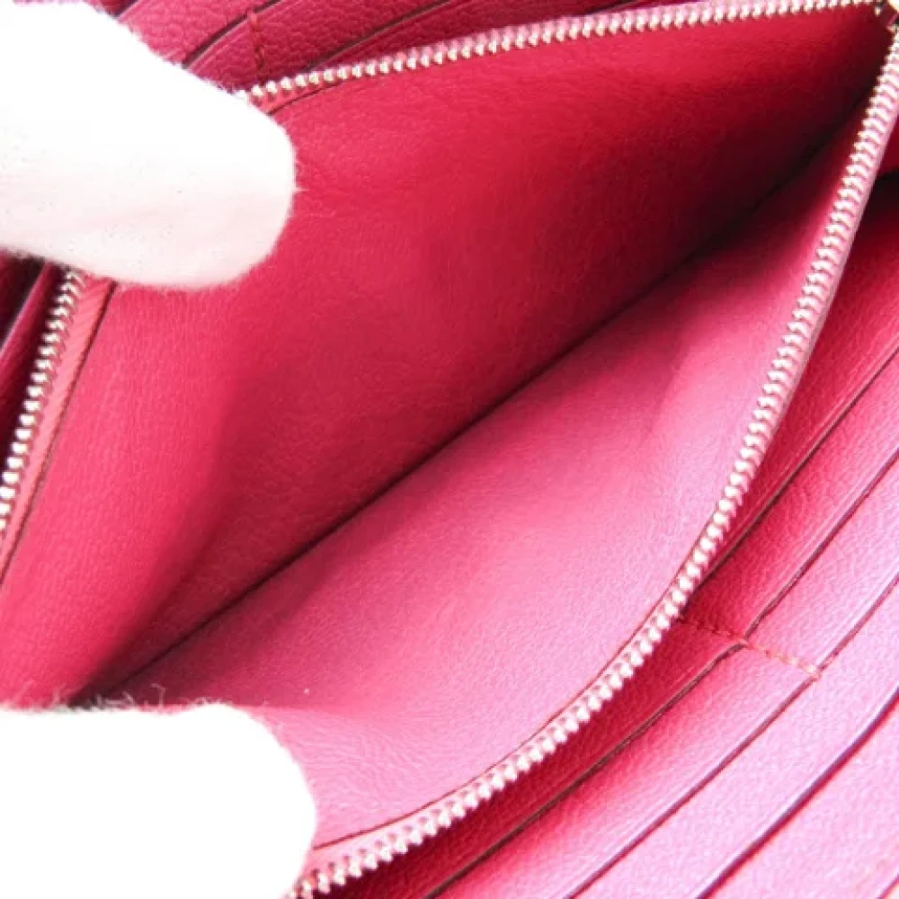 Hermès Vintage Pre-owned Leather wallets Pink Dames