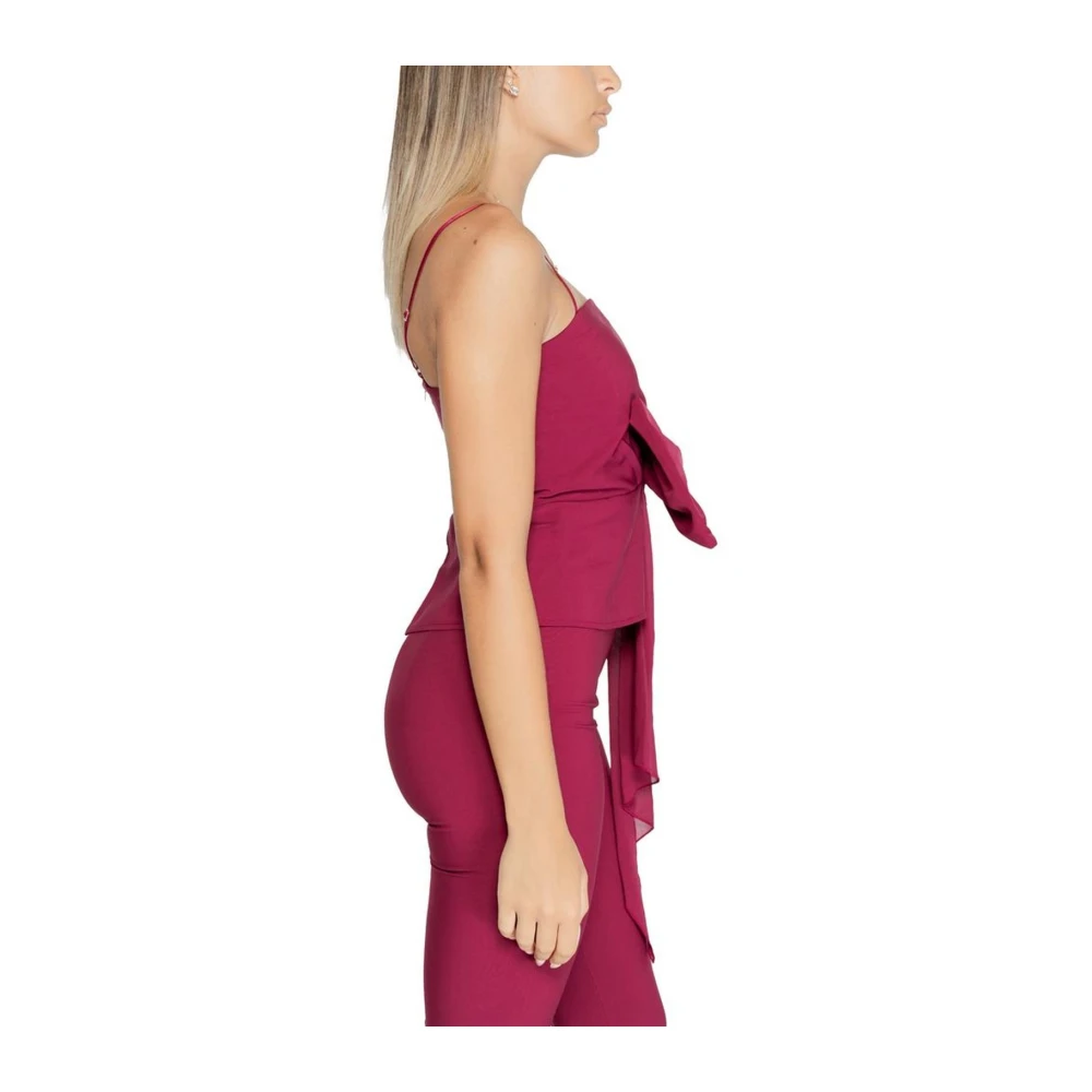 RINASCIMENTO Bordeaux Mouwloze Top Red Dames