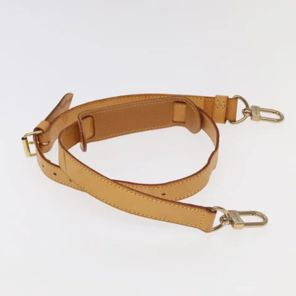 Louis Vuitton Vintage Pre-owned Leather home-office Beige Dames