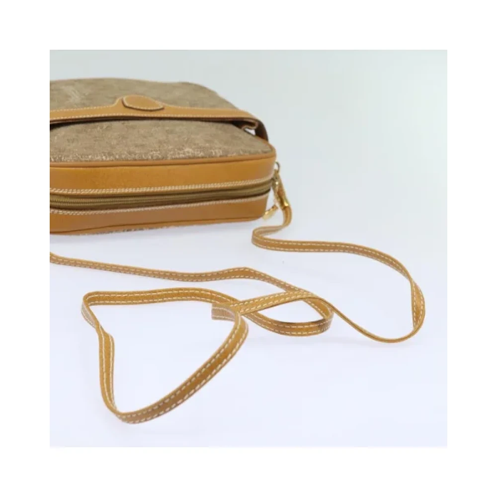 Gucci Vintage Pre-owned Fabric gucci-bags Beige Dames