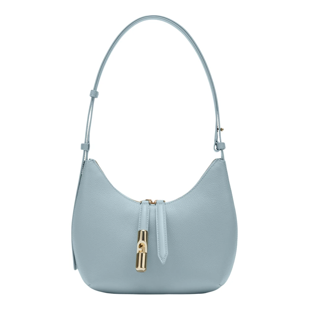 Furla Women's Blue Shoulder Bags, One Size, Goccia Shoulder Bag S