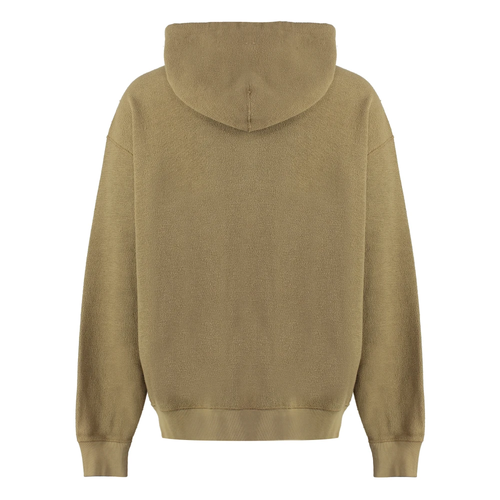 Dolce & Gabbana Rubberen Logo Hoodie Beige Heren