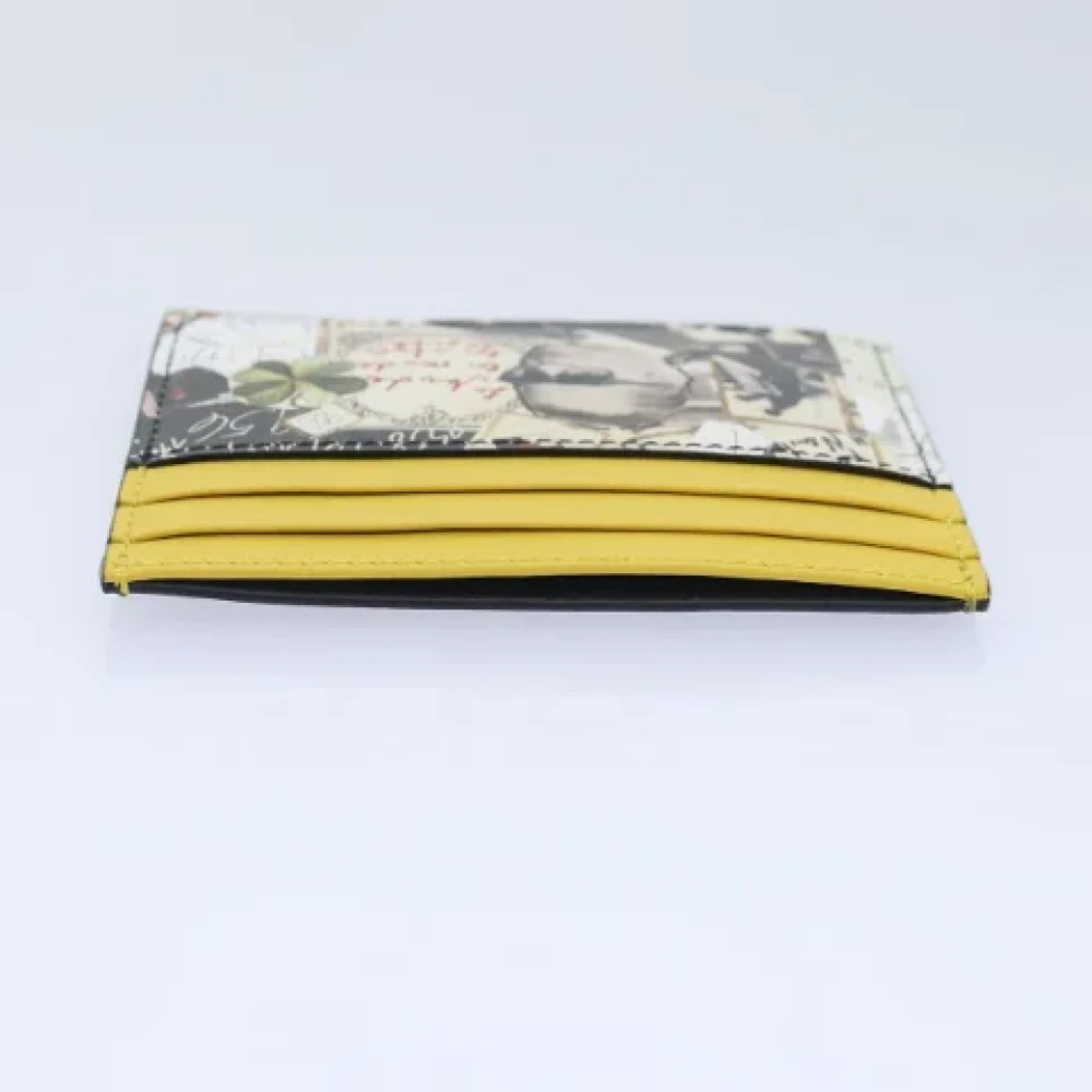 Fendi Vintage Pre-owned Leather wallets Yellow Dames