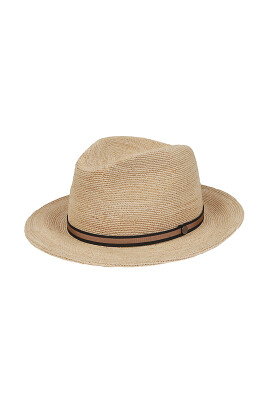 brown-double-colored-strap-detail-hat