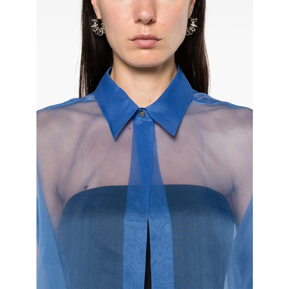 Giorgio Armani Shirts Blue Dames