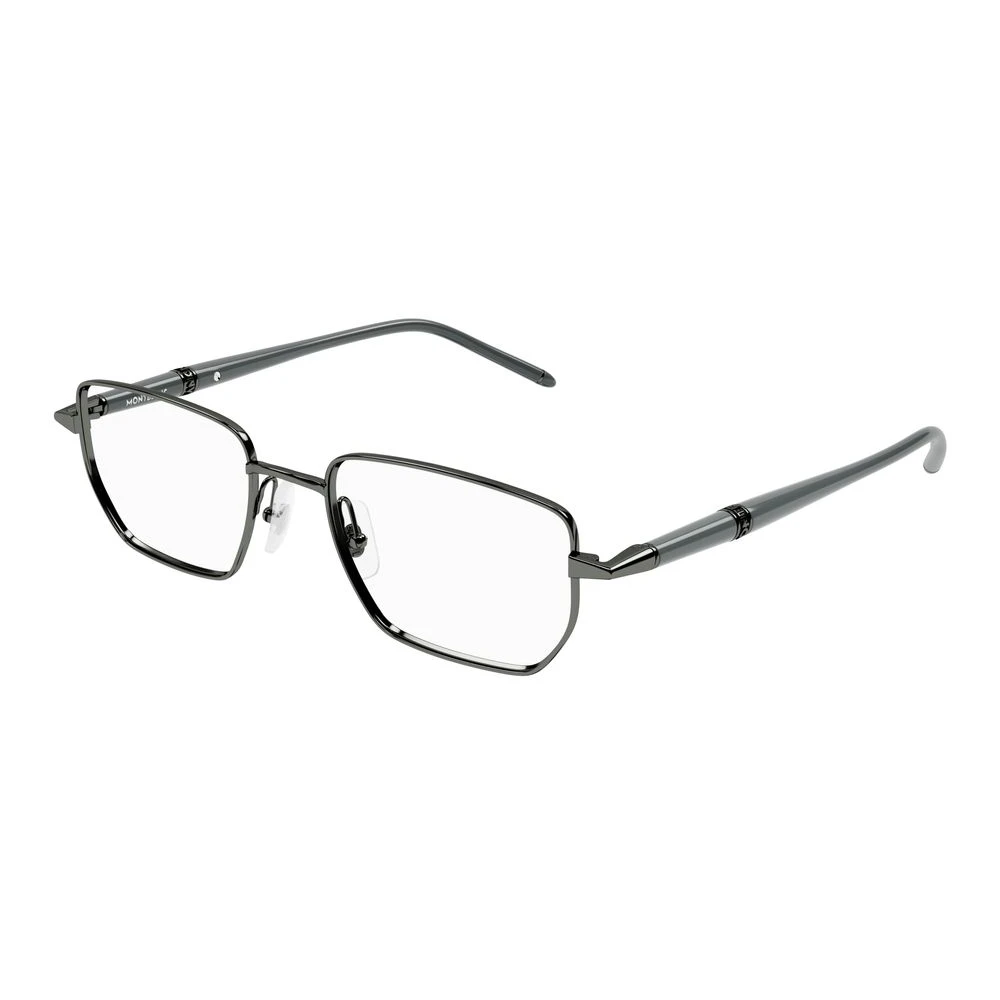 Montblanc Men's Gray Stylish Grey Transparent Eyeglasses - Glasses - 54 Mm - Accessories