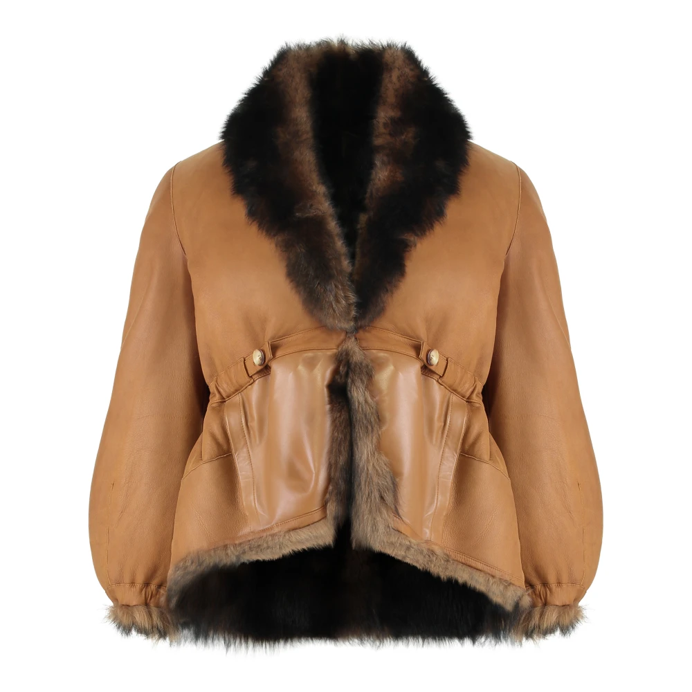 Fendi Damen Braun Jacken, Xsgröße:
