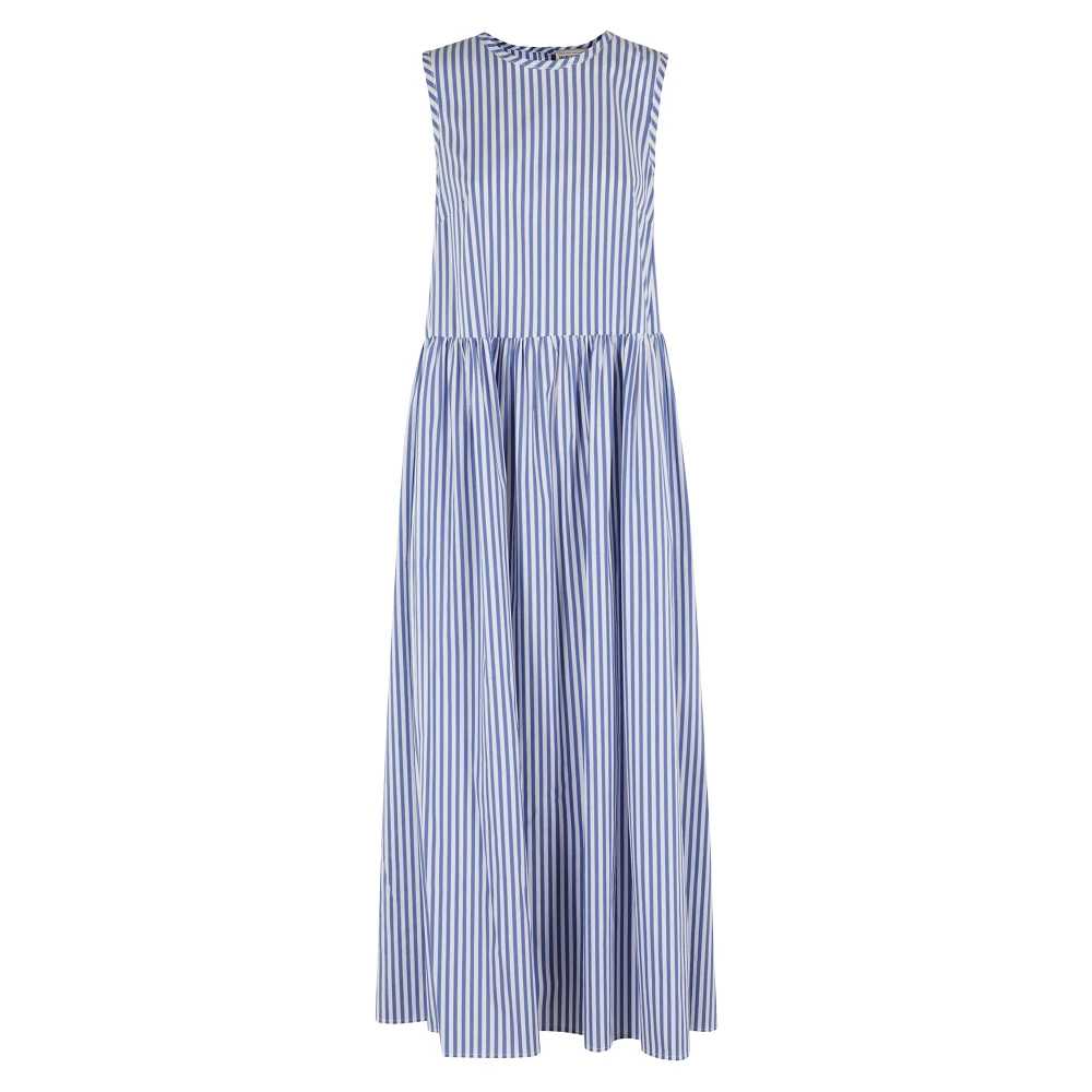 Semicouture Elegante Bloemenjurk Blue Dames