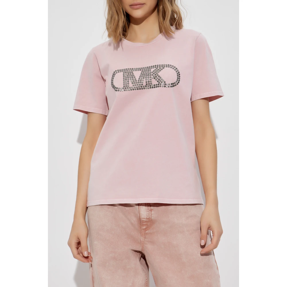 Michael Kors T-shirt met applicaties Pink Dames