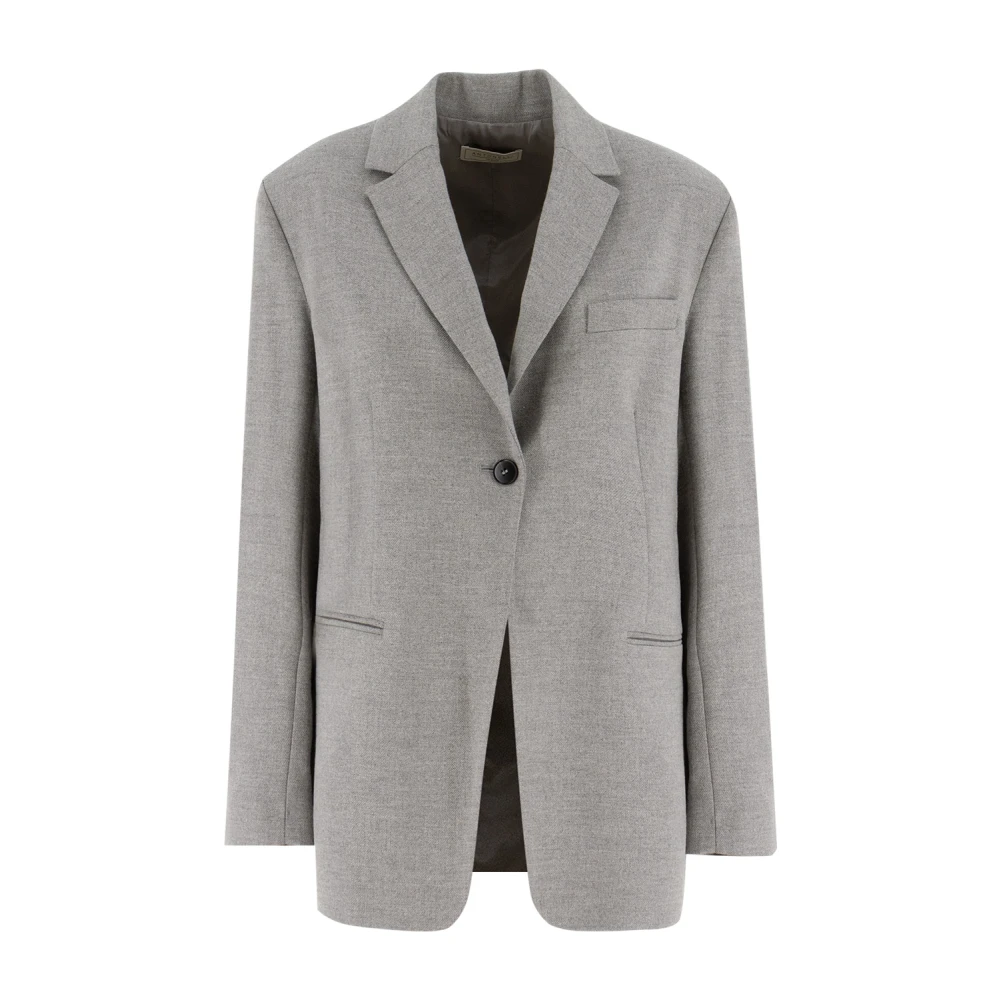 Antonelli Firenze Slim Fit Melange Jas Gray Dames
