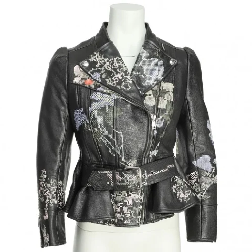 Alexander McQueen Pre-owned Leather outerwear Multicolor Dames