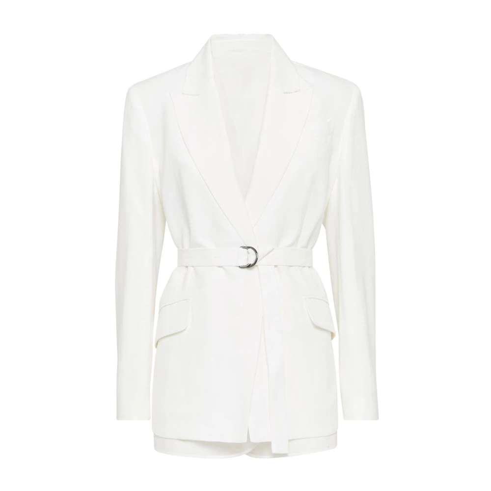BRUNELLO CUCINELLI Witte jassen voor een stijlvolle look White Dames