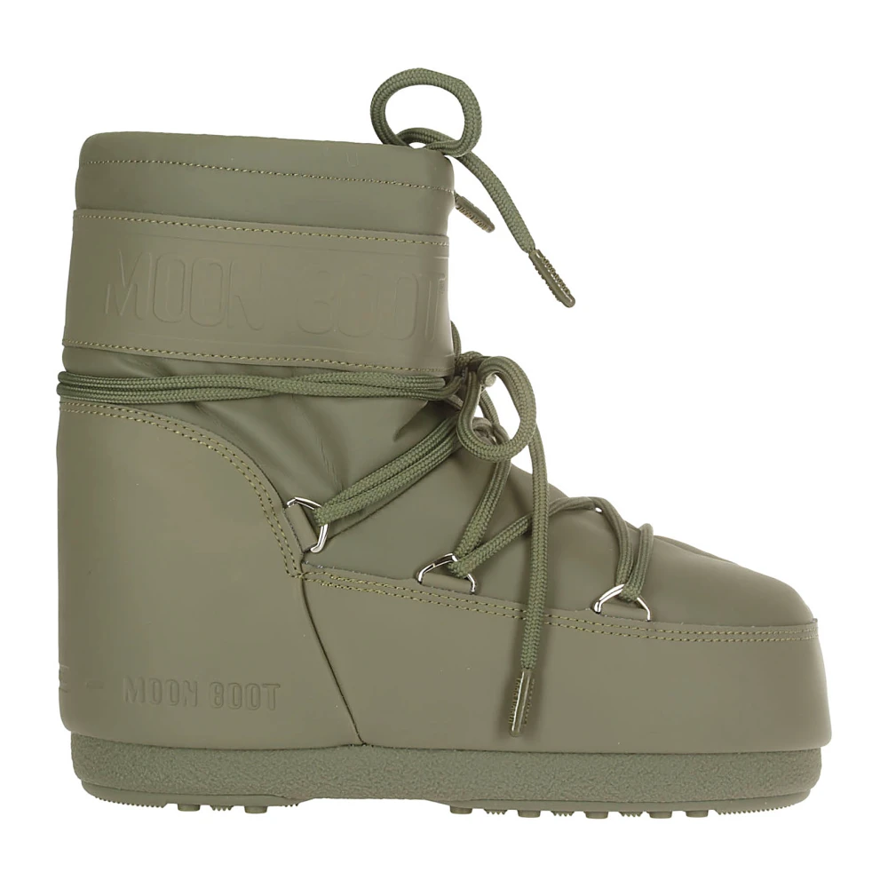 Moon boot Groene Khaki Dames Rubberen Laars Green Dames