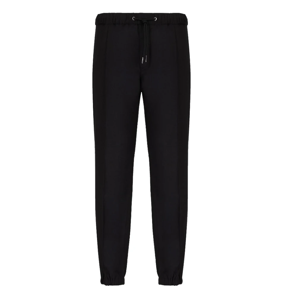 Armani Exchange Men's Black Sweatpants,, Viscose Blend Trousers W32