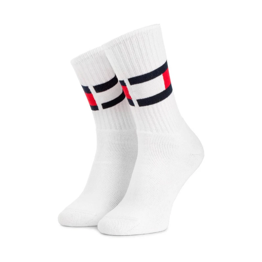 Tommy Hilfiger Vita Crew Socks 2Pack White, Herr