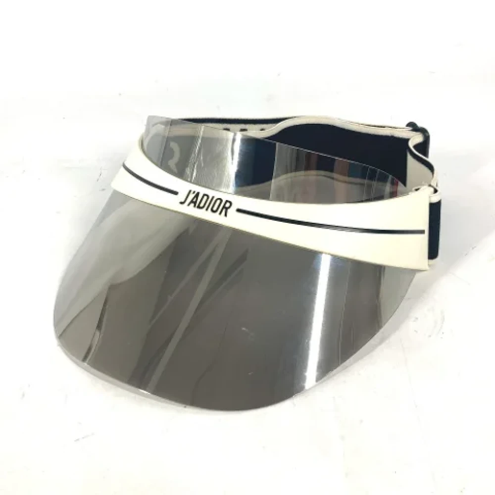 Dior Vintage Pre-owned Plastic hats White Dames