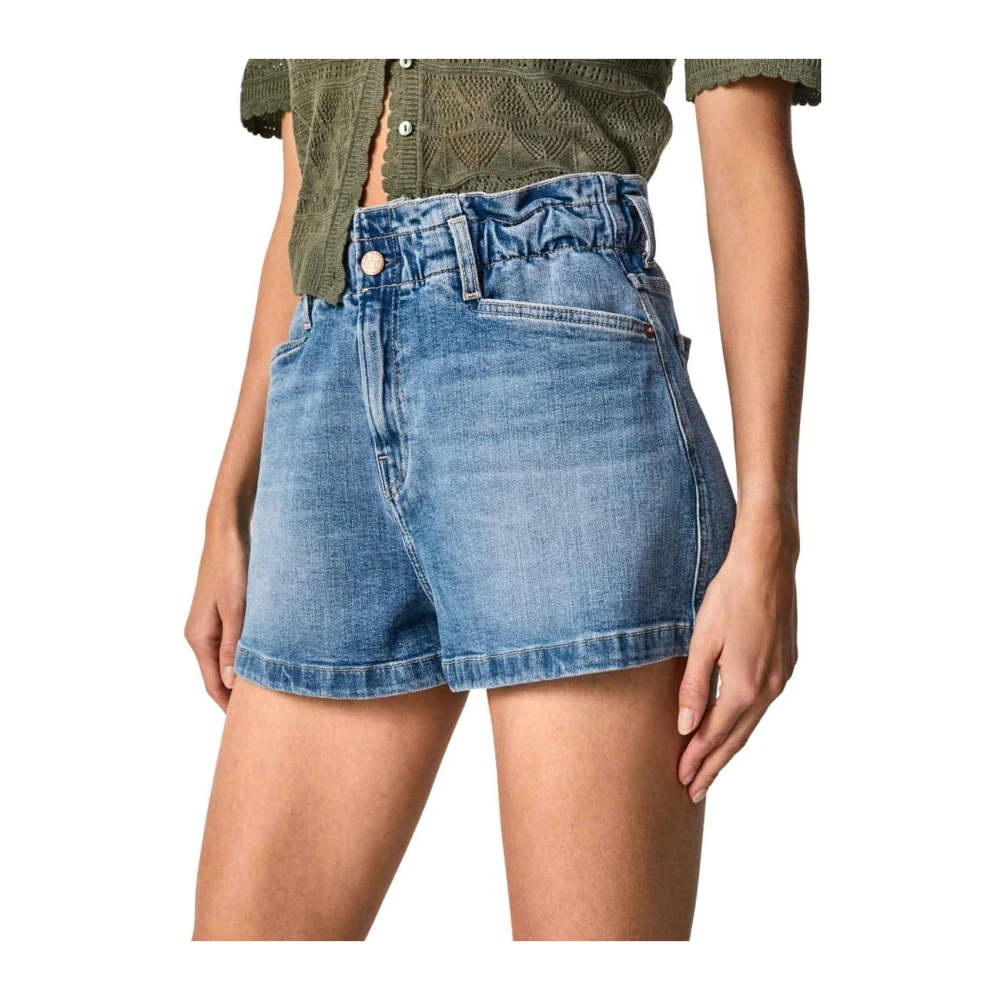 Pepe Jeans Shorts Vaquero Reese för kvinnor Blue, Dam